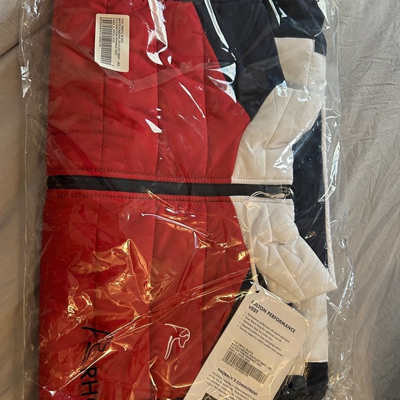 Rhoback Red, White, and Navy Men's Vest NWT - Picture 3 of 3